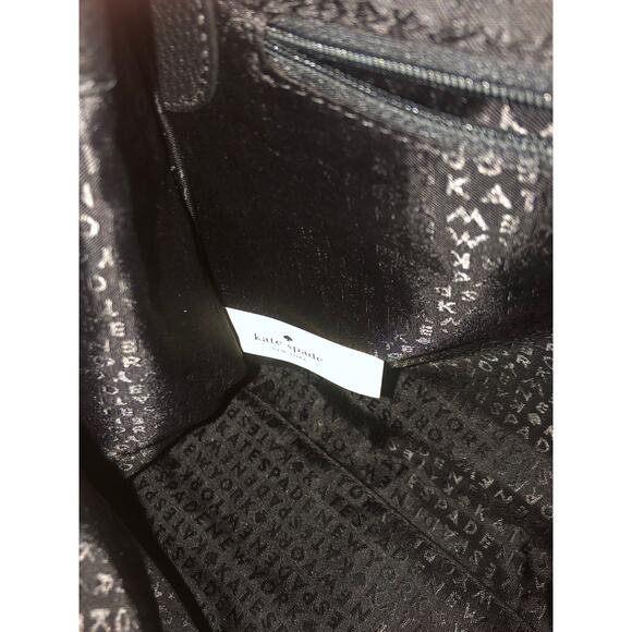 Kate Spade Rosaline Handbag Black pebble leather with animal print - Picture 11 of 12